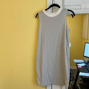 A new day stripe tshirt dress XS black and white